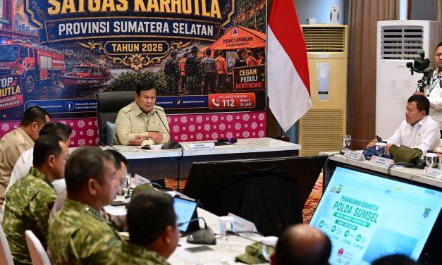 Prabowo Tiba di Palembang, 3.000 Personel TNI Dikerahkan Tangani Karhutla Sumsel