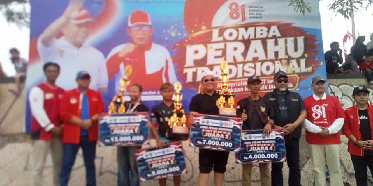 Lomba Pacu Perahu Tradisional Meriahkan HUT Ke-81 RI, Ribuan Warga Padati Tepian Sungai Batanghari