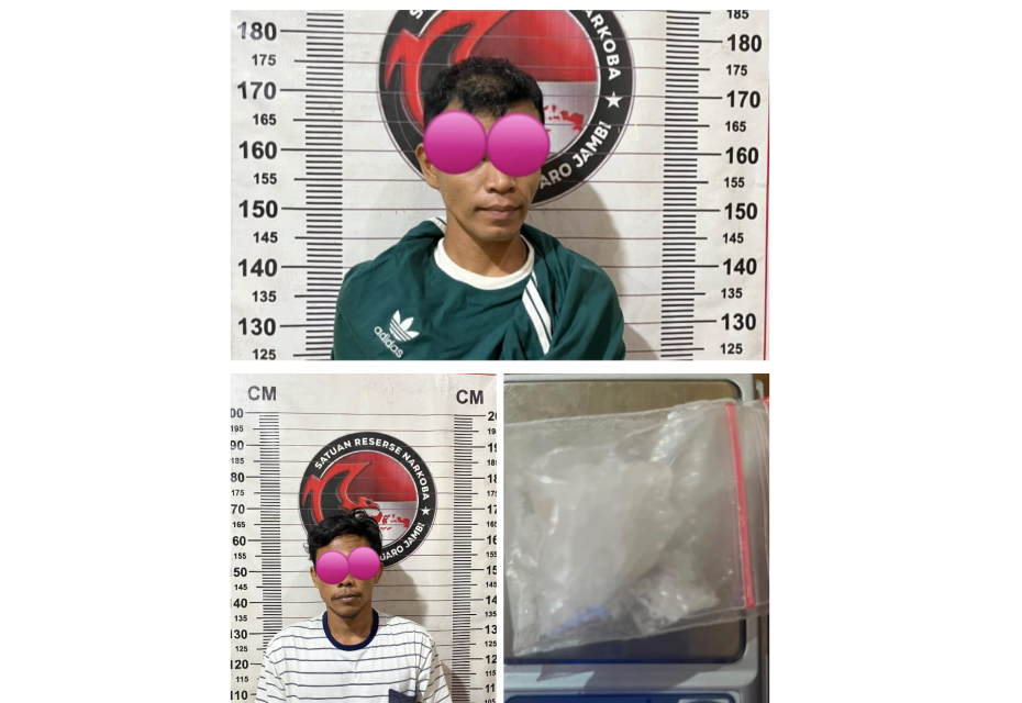 Satresnarkoba Polres Muaro Jambi Ungkap Peredaran Sabu, Dua Pelaku Ditangkap dengan Barang Bukti 5,9 Gram
