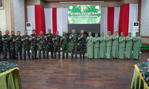 Korem 042/Garuda Putih Ikuti Syukuran HUT Ke-1 Kodam XX/Tuanku Imam Bonjol Secara Virtual