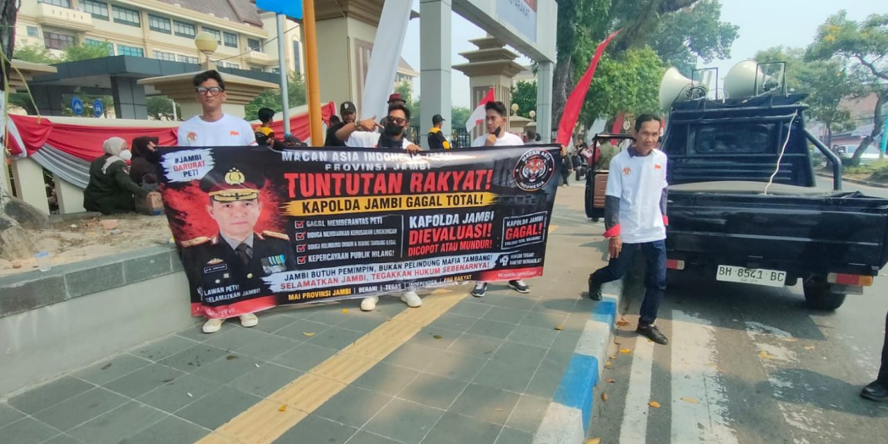 Macan Asia Indonesia Desak Kapolda Jambi Dicopot, Soroti Penanganan PETI