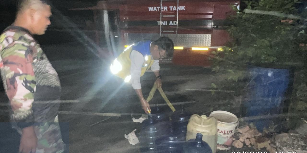 Korem 042/Gapu dan BWS Sumatera VI Salurkan Air Bersih bagi Warga Terdampak Kekeringan di Muaro Jambi