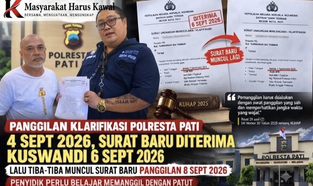 Surat Panggilan Klarifikasi Polresta Pati Disorot, Kuasa Hukum Pertanyakan Tenggat Waktu Penyampaian