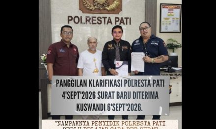 Ketua DPC FERADI WPI–Subur Jaya Pati Soroti Tenggat Waktu Surat Panggilan Klarifikasi Polresta Pati