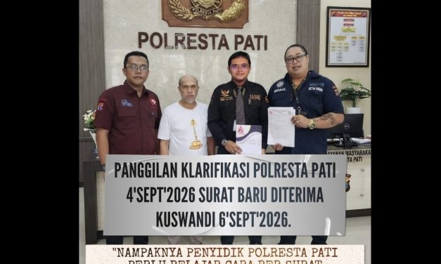 Ketua DPC FERADI WPI–Subur Jaya Pati Soroti Tenggat Waktu Surat Panggilan Klarifikasi Polresta Pati