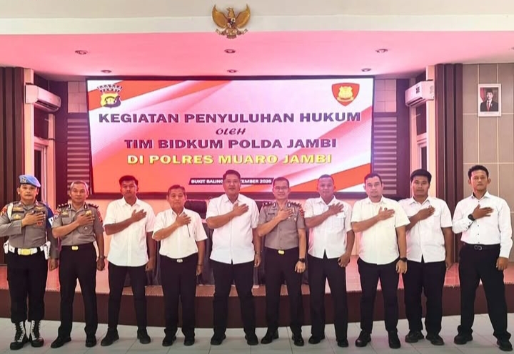 Wakapolres Muaro Jambi Ikuti Penyuluhan Hukum Bidkum Polda Jambi, Perkuat Profesionalisme Personel