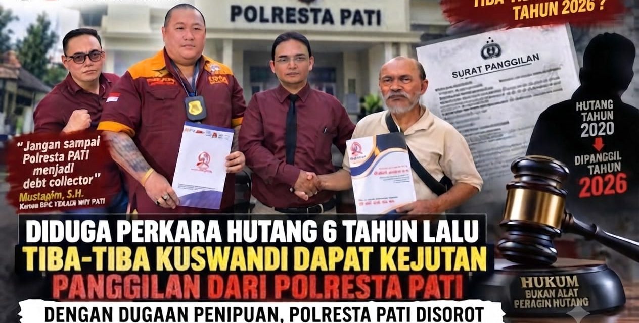Diduga Berawal dari Sengketa Utang Piutang Tahun 2020, Klarifikasi Kuswandi di Polresta Pati Jadi Sorotan