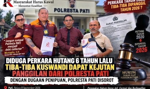 Diduga Berawal dari Sengketa Utang Piutang Tahun 2020, Klarifikasi Kuswandi di Polresta Pati Jadi Sorotan