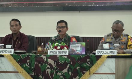 Danrem 042/Gapu Perkuat Sinergi Lintas Provinsi Hadapi Ancaman Karhutla Berbak–Sembilang