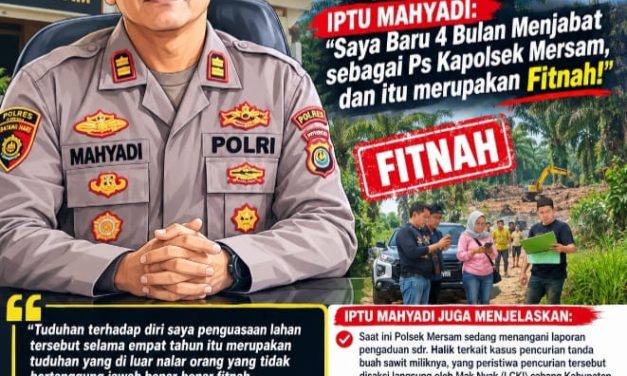 Kapolsek Mersam Bantah Tuduhan Penguasaan Lahan PT DMP