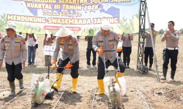 Polda Jabar Manfaatkan 165 Hektare Lahan Baku Sawah Untuk Tanam Jagung Saat Kemarau