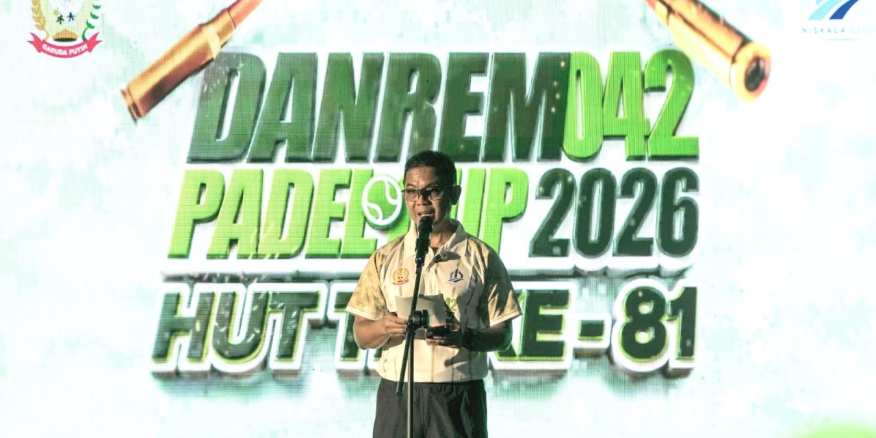 Pecah Rekor, 189 Pasangan Meriahkan Danrem 042/Gapu Padel Cup 2026