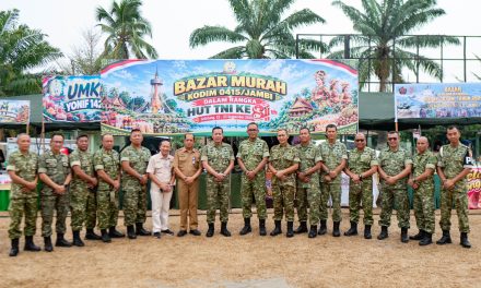 Jelang HUT Ke-81 TNI, Korem 042/Gapu Gelar Bazar UMKM Murah Serentak