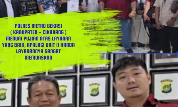 Hairil Tami Puji Penanganan Aduannya di Polres Metro Bekasi