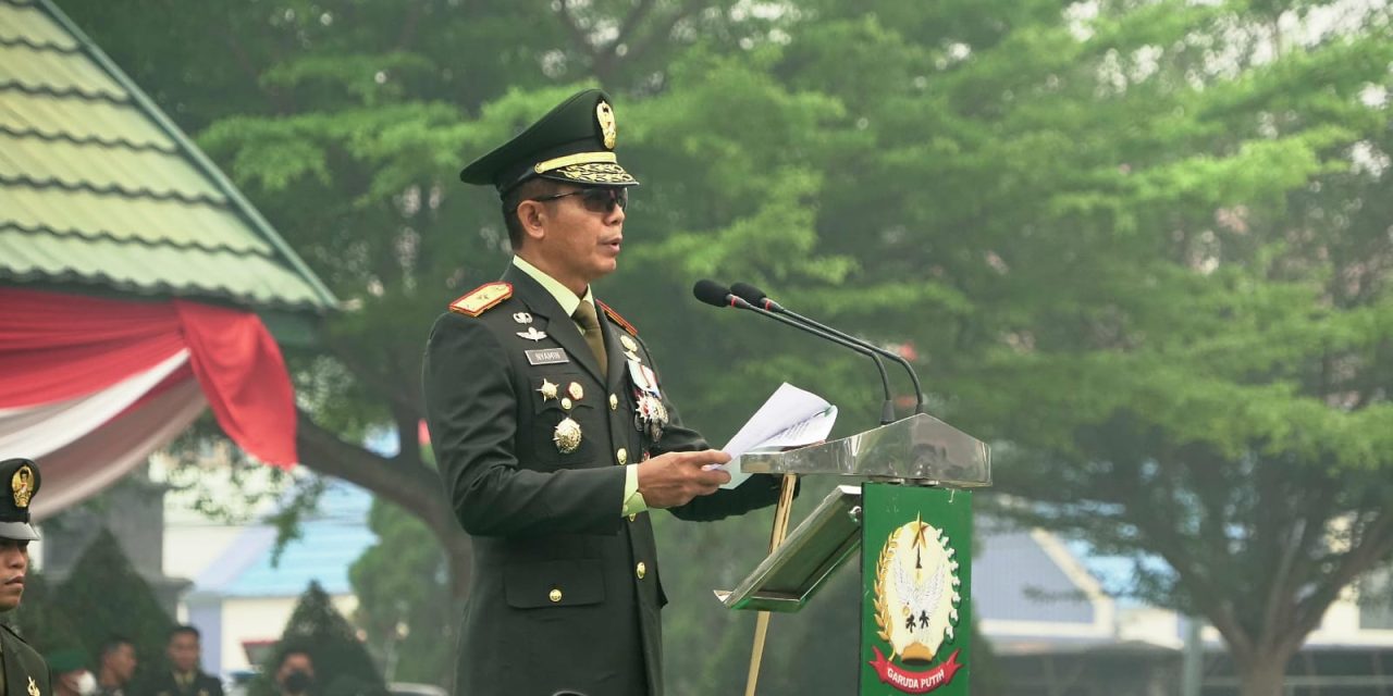 Danrem 042/Gapu Pimpin Upacara HUT Ke-81 TNI Di Jambi, Teguhkan Sinergi TNI Bersama Rakyat