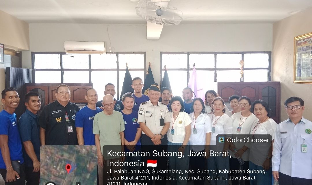 Benni Rusli Bersama Tim Gereja Eben-Haezer Layani Warga Binaan di Lapas Kelas IIA Subang