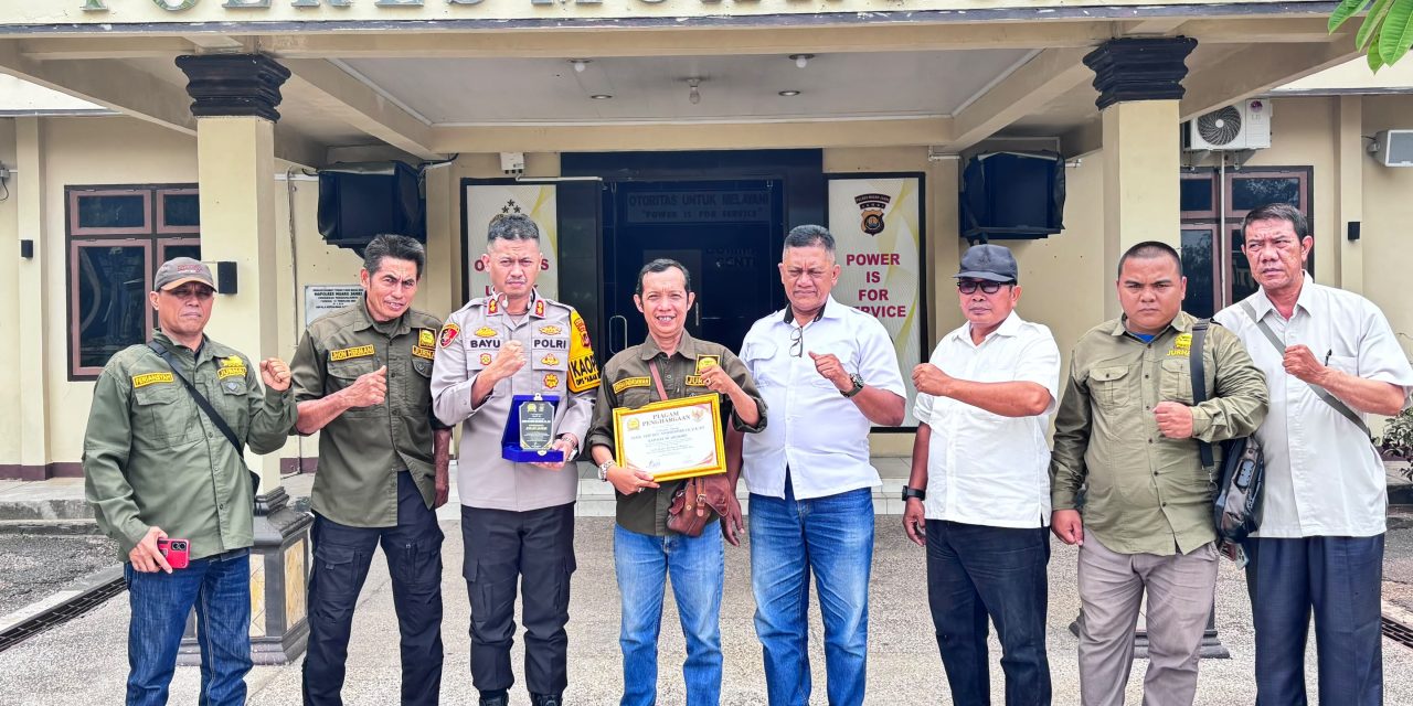 Kapolres Muaro Jambi Terima Audiensi AWaSI, Bahas Sinergi Pers dan Penanganan Karhutla