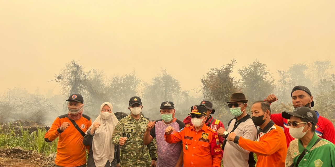 Danrem 042/Gapu Dampingi Gubernur Jambi, 148 Personel Gabungan Dikerahkan Tangani Karhutla