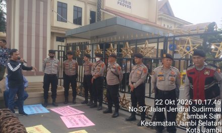 AM-PPH Geruduk Mapolda Jambi, Desak Evaluasi Penyidik atas Laporan Dugaan Penganiayaan dan Perampasan di Maro Sebo