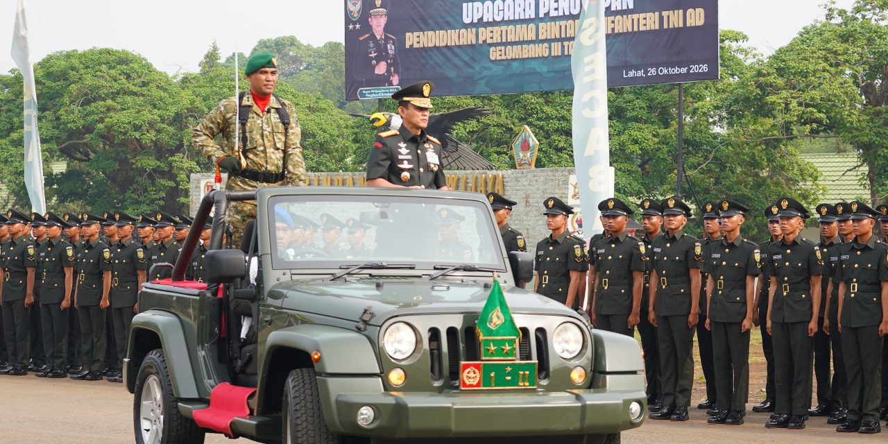 Pangdam II/Sriwijaya Lantik 318 Bintara Infanteri Berpangkat Sersan Dua di Lahat