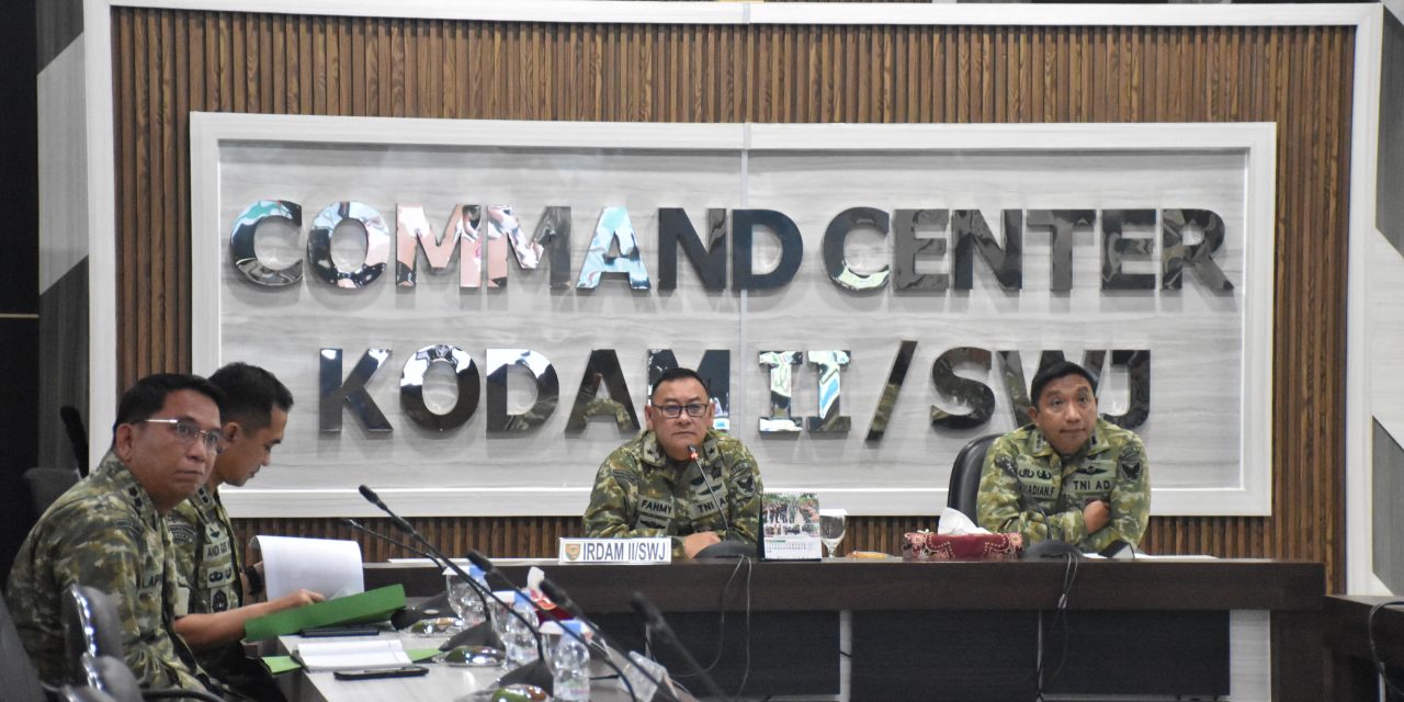 Irdam II/Sriwijaya Pimpin Rapat Evaluasi Pembangunan Ulang Jembatan Garuda