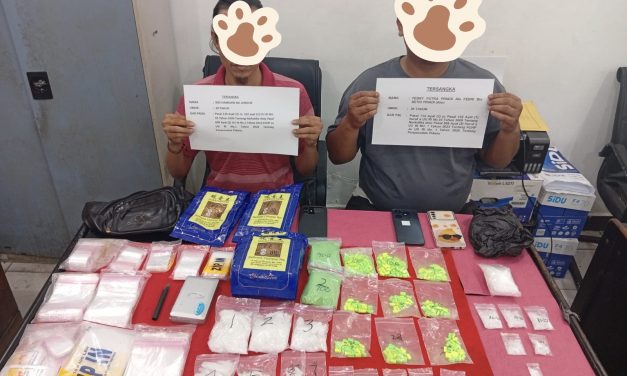 Polresta Jambi Ungkap Peredaran 1,5 Kg Sabu dan Ratusan Ekstasi, Dua Tersangka Diamankan