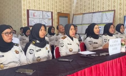 Lapas Perempuan Kelas IIB Jambi Ikuti Anev Ditjen Pemasyarakatan Bersama Menteri Imipas