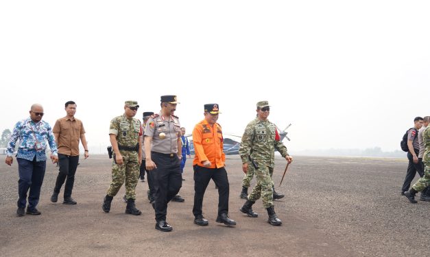 Gubernur Jambi, Danrem 042/Gapu, dan Wakapolda Tinjau Karhutla di Labuhan Pring, Personel Tambahan Dikerahkan